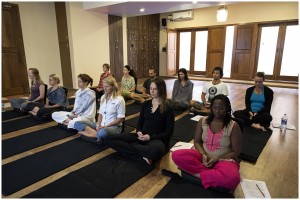 Breath awareness in Mysore, the Yoga hub of the World.